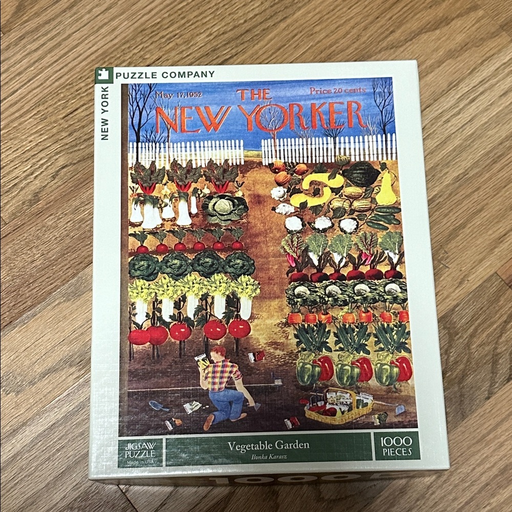 New York Puzzle Company Vegetable Garden 1000 piece Puzzle  *New in box